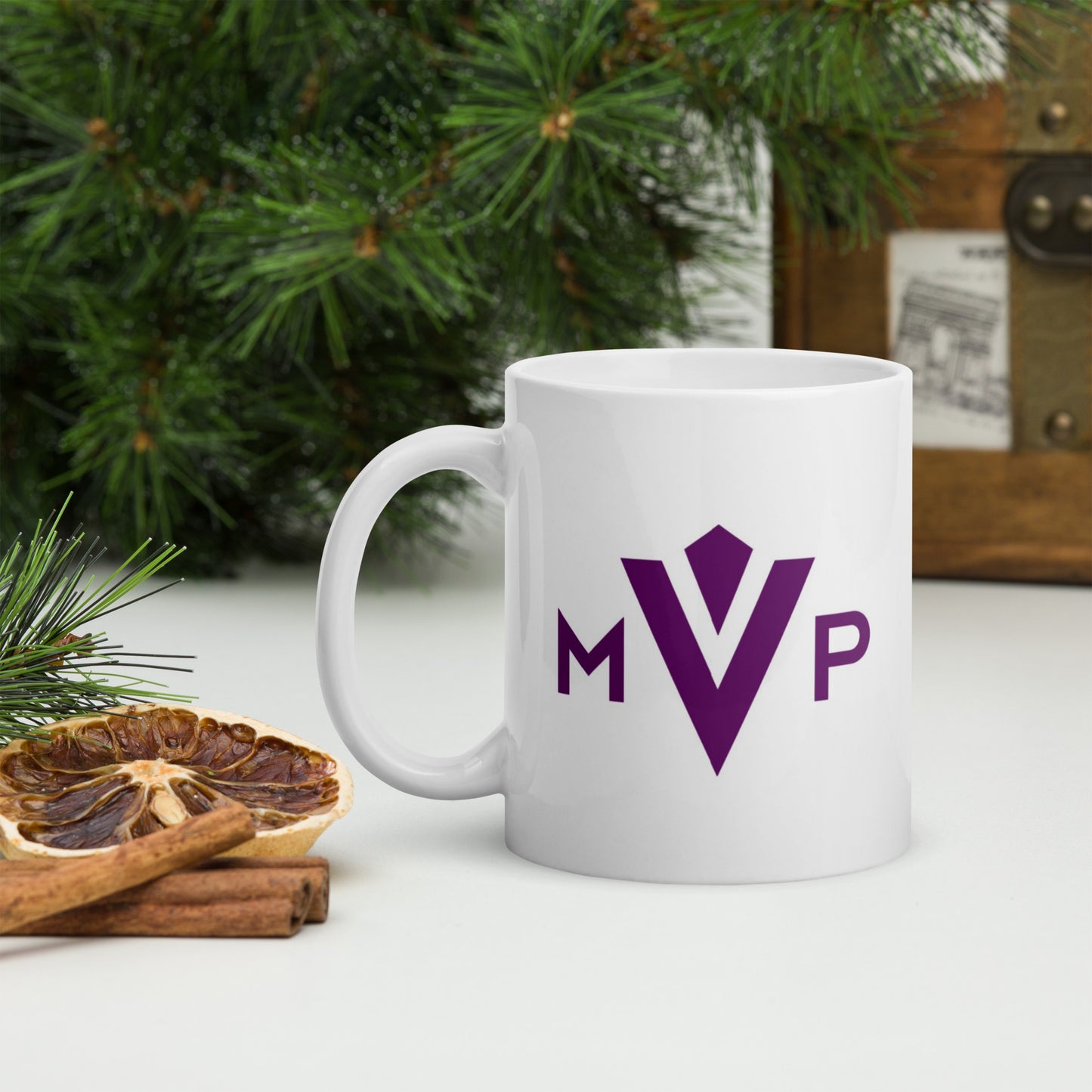 MVP White glossy mug